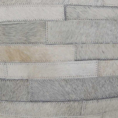18" Gray Cowhide Throw Pillow HomeRoots