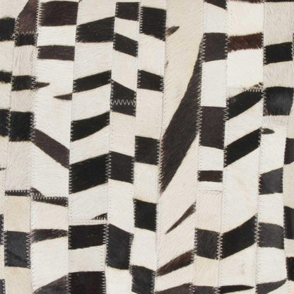 18" X 18" Zebra Cowhide Pillow HomeRoots