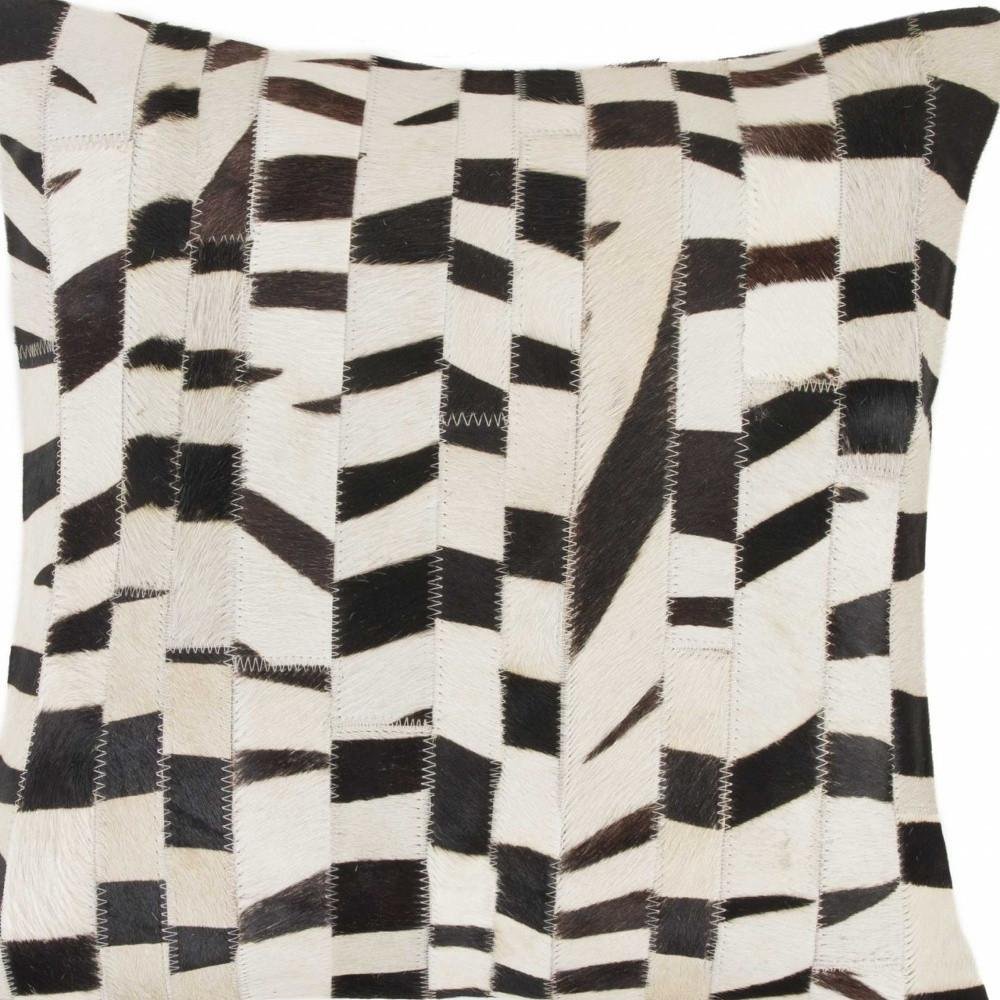 18" X 18" Zebra Cowhide Pillow — view 4