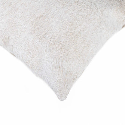 12" X 20" Natural Cowhide Lumbar Throw Pillow HomeRoots