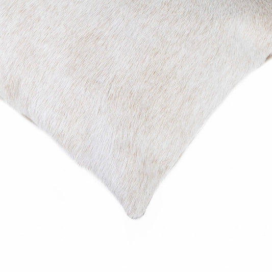 12" X 20" Natural Cowhide Lumbar Throw Pillow