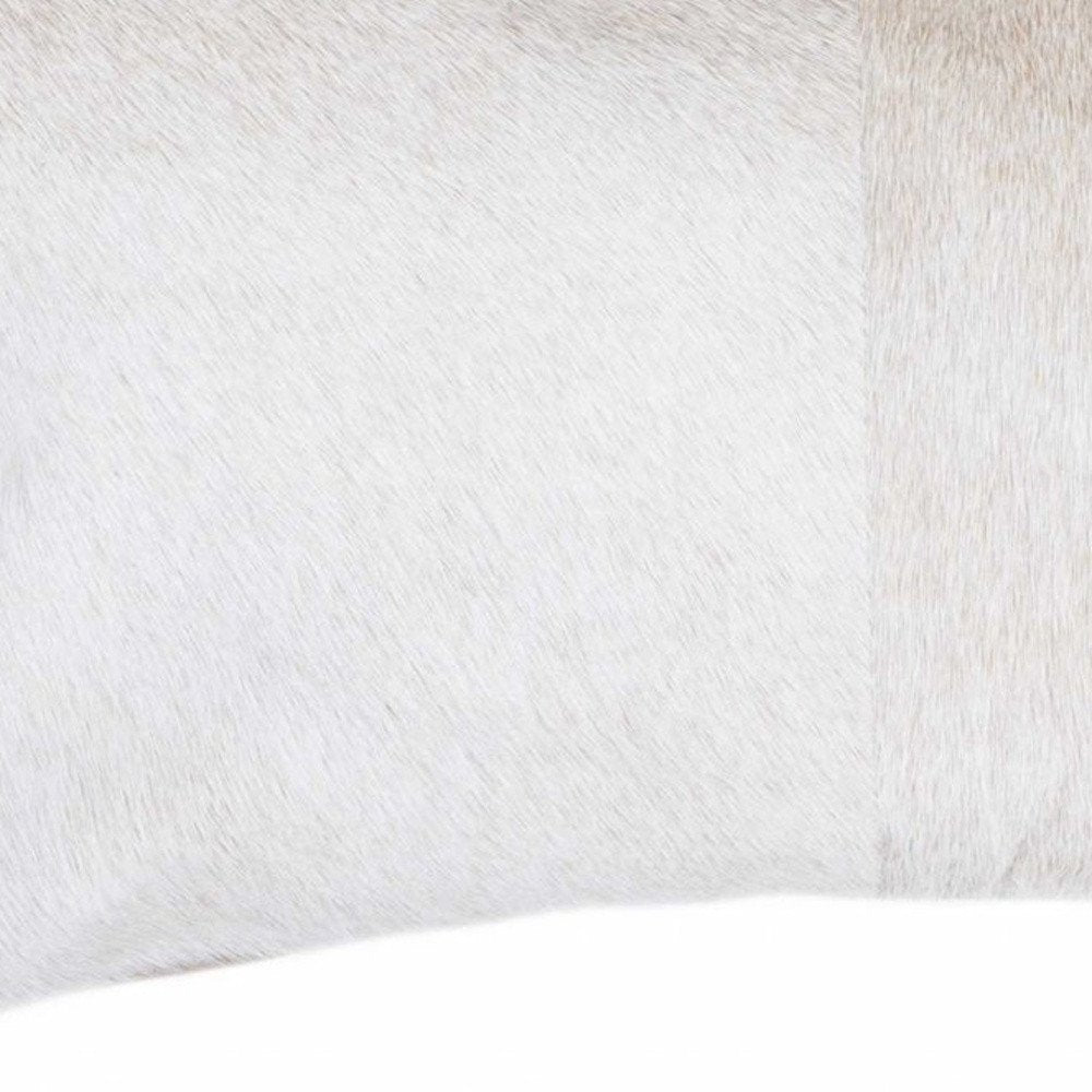 12" X 20" Natural Cowhide Lumbar Throw Pillow HomeRoots