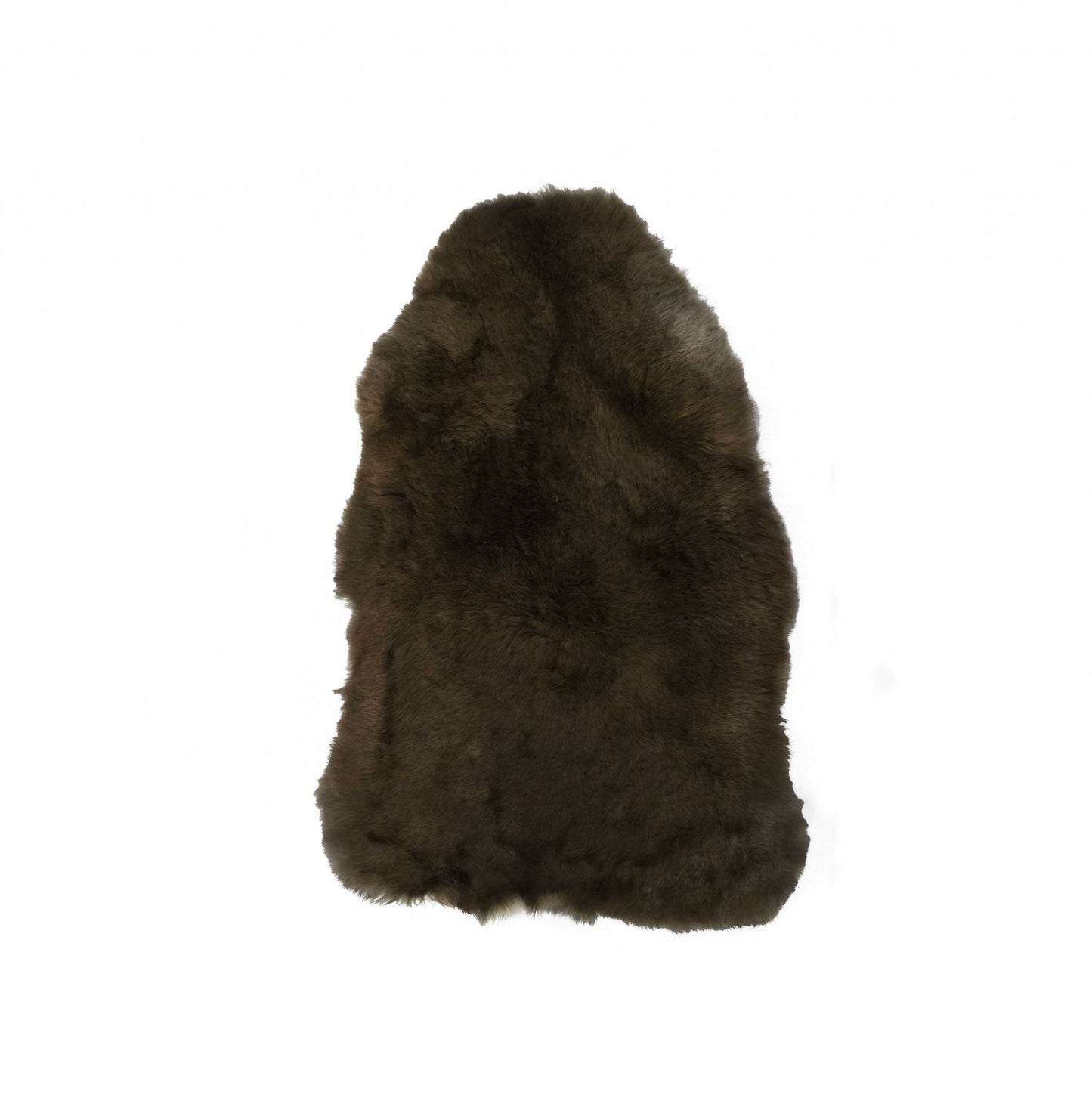 2' X 3' Brown Natural Sheepskin Single Short Haired Area Rug - 45.0" (L) x 69.0" (W) x 1.0" (H)