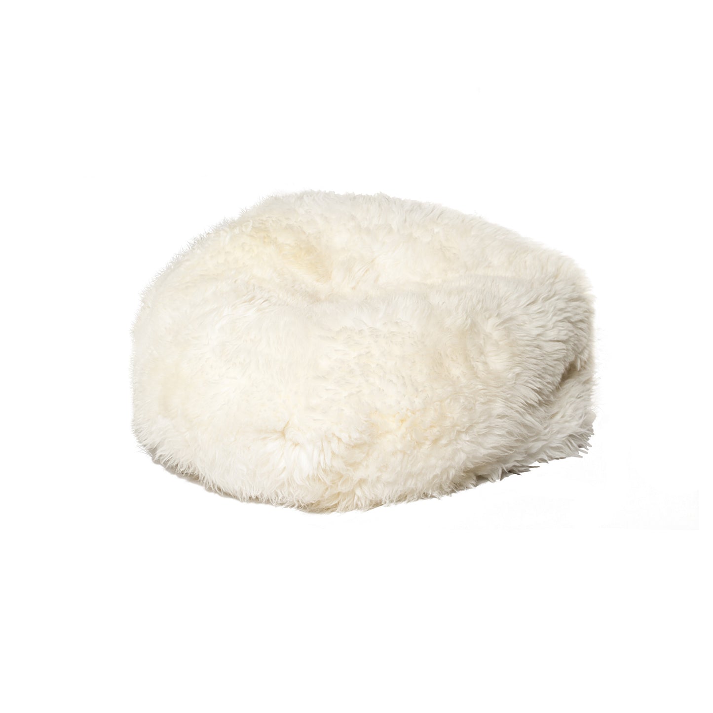 31" X 31" X 31" White Short-Hair Sheepskin Bean Bag