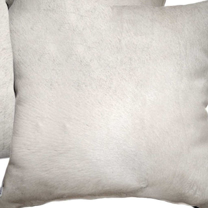 Set of Two Off White Cowhide Throw Pillow HomeRoots