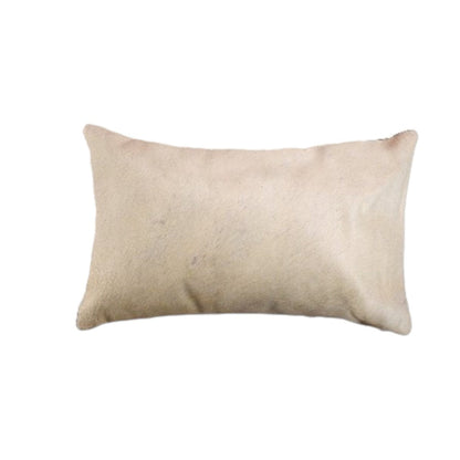 Set of Two 12" X 20" Tan Cowhide Throw Pillows HomeRoots