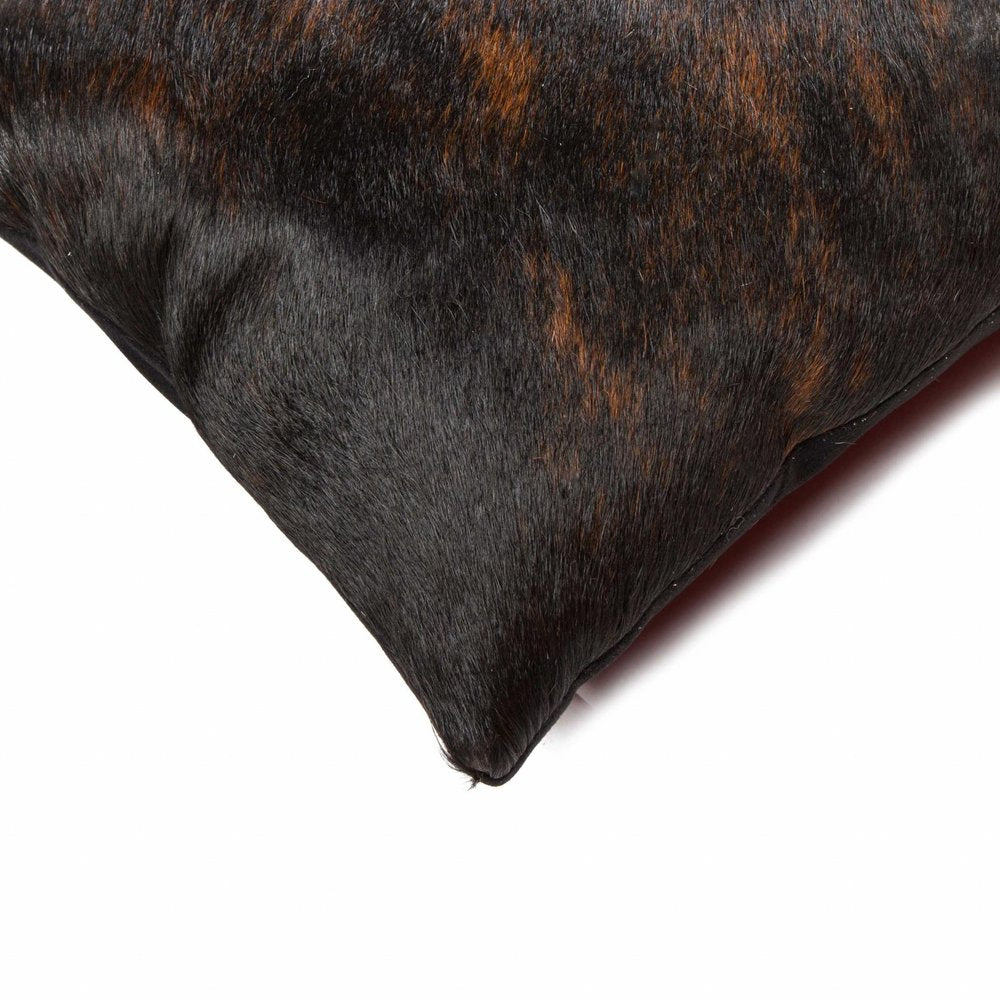 Set of Two 12" X 20" Chocolate Cowhide Cowhide Throw Pillows — view 2