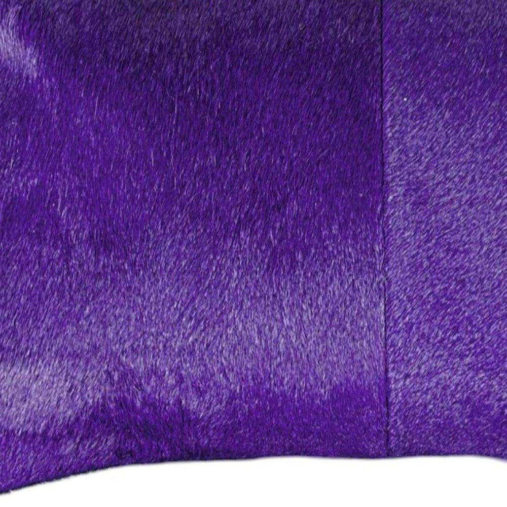 12 X 20 Purple Cowhide Throw Pillow HomeRoots