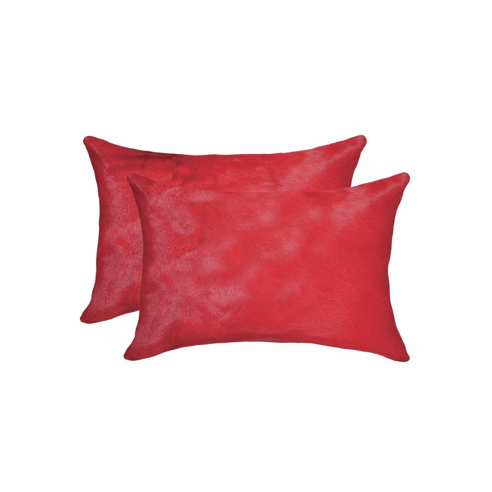12" X 20" X 5" Firecracker Cowhide  Pillow 2 Pack HomeRoots
