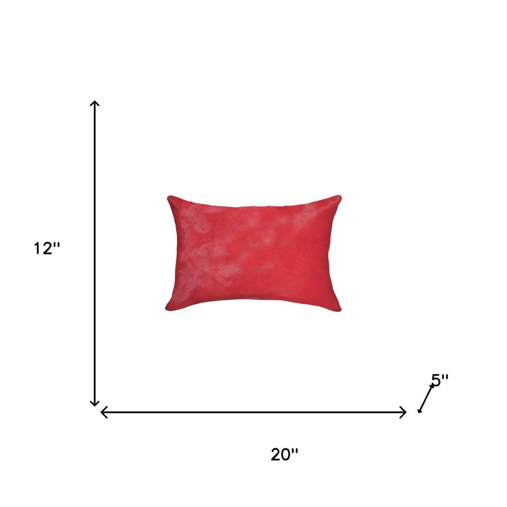 12" X 20" X 5" Firecracker Cowhide  Pillow 2 Pack — view 6