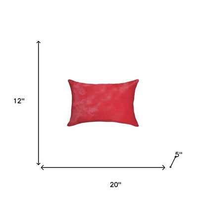 12" X 20" X 5" Firecracker Cowhide  Pillow 2 Pack HomeRoots