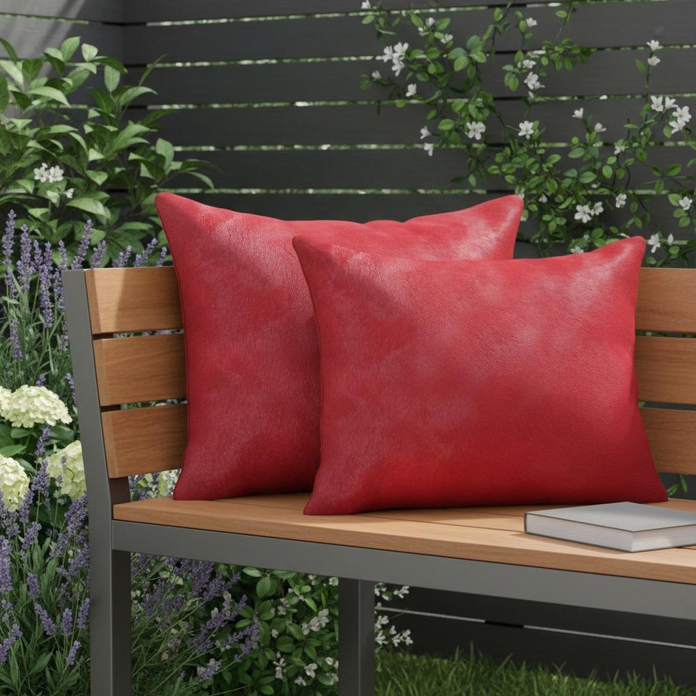 12" X 20" X 5" Firecracker Cowhide  Pillow 2 Pack — view 7