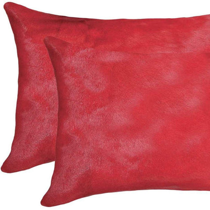 12" X 20" X 5" Firecracker Cowhide  Pillow 2 Pack HomeRoots