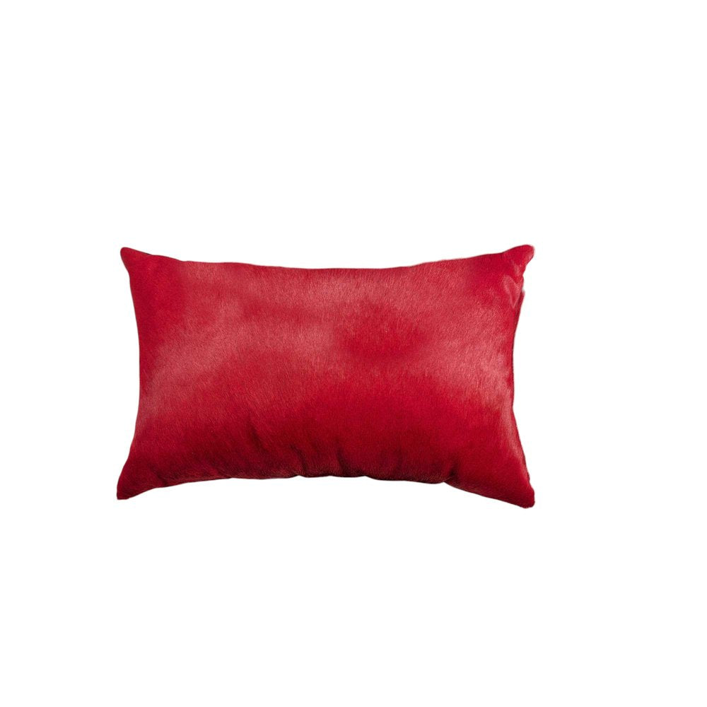 12" X 20" X 5" Wine Cowhide  Pillow 2 Pack — view 5
