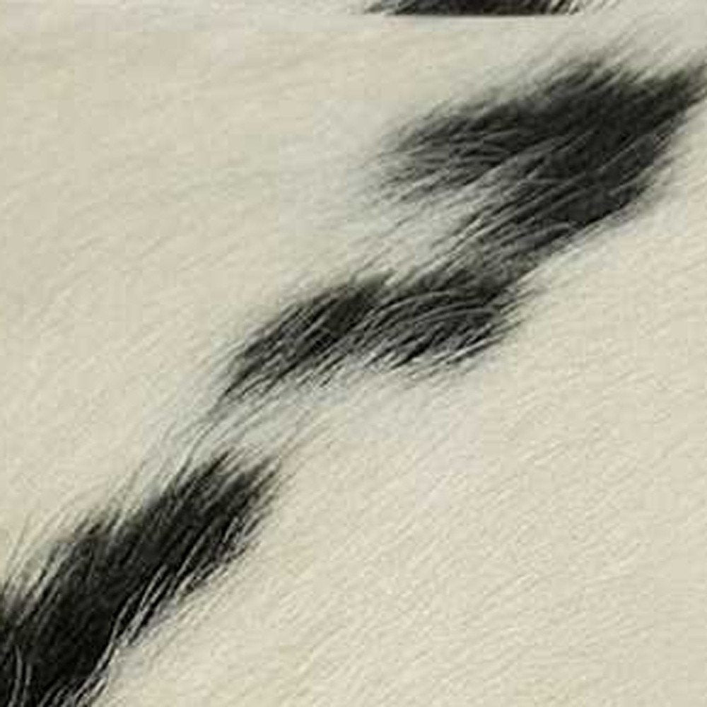 18 X 18 Black And White Cowhide Throw Pillow — view 4