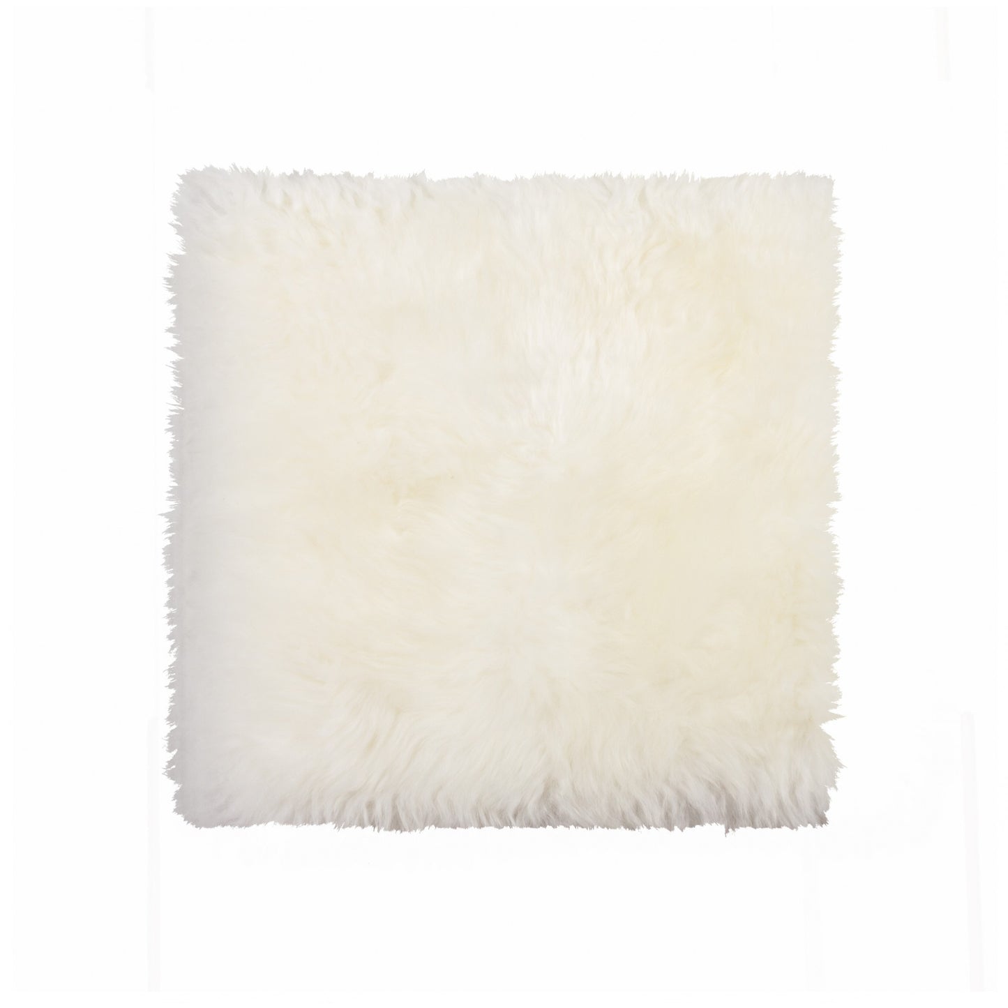 17" X 17" Black Sheepskin Solid Color Chair Pad