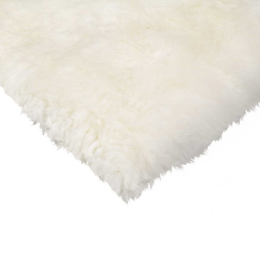 17" X 17" White Synthetic Solid Color Pad HomeRoots