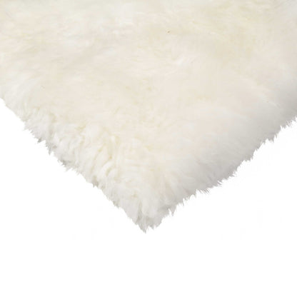 17" X 17" Black Sheepskin Solid Color Chair Pad