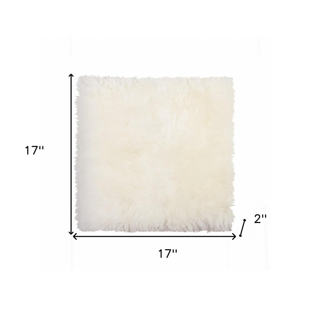 17" X 17" Brown And White Ombre Chair Pad HomeRoots