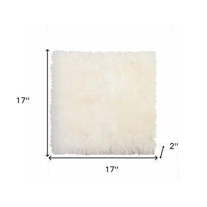 17" X 17" Brown And White Ombre Chair Pad HomeRoots
