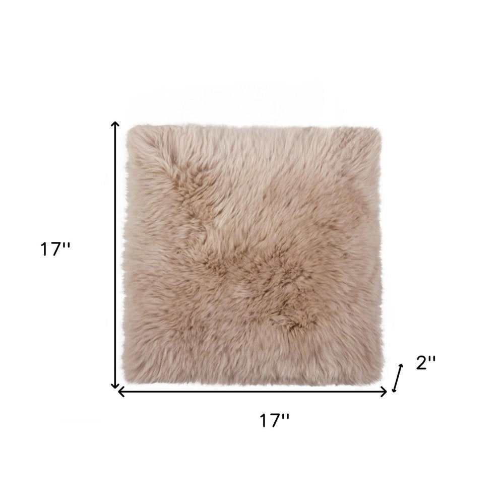 17" X 17" Brown And White Ombre Chair Pad HomeRoots