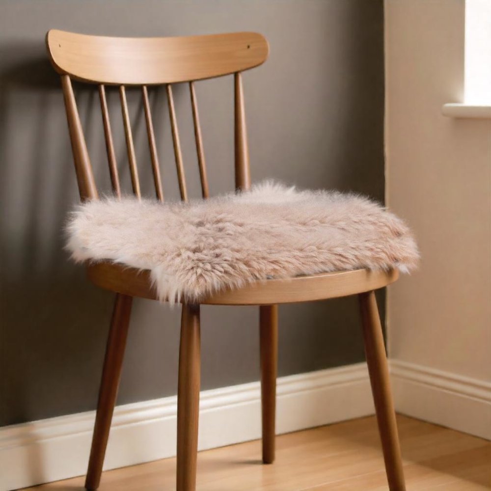 17" X 17" Brown And White Ombre Chair Pad HomeRoots