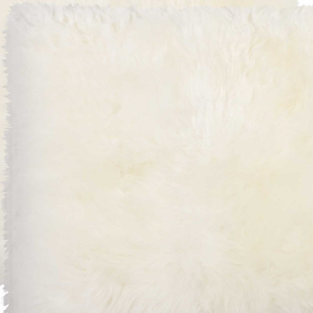 17" X 17" Off White Synthetic Solid Color Pad HomeRoots