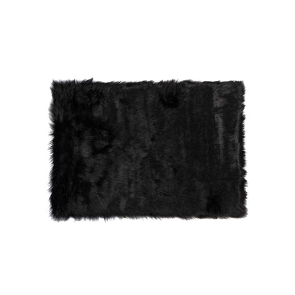 60" X 36" Off White Rectangular Faux Fur - Area Rug