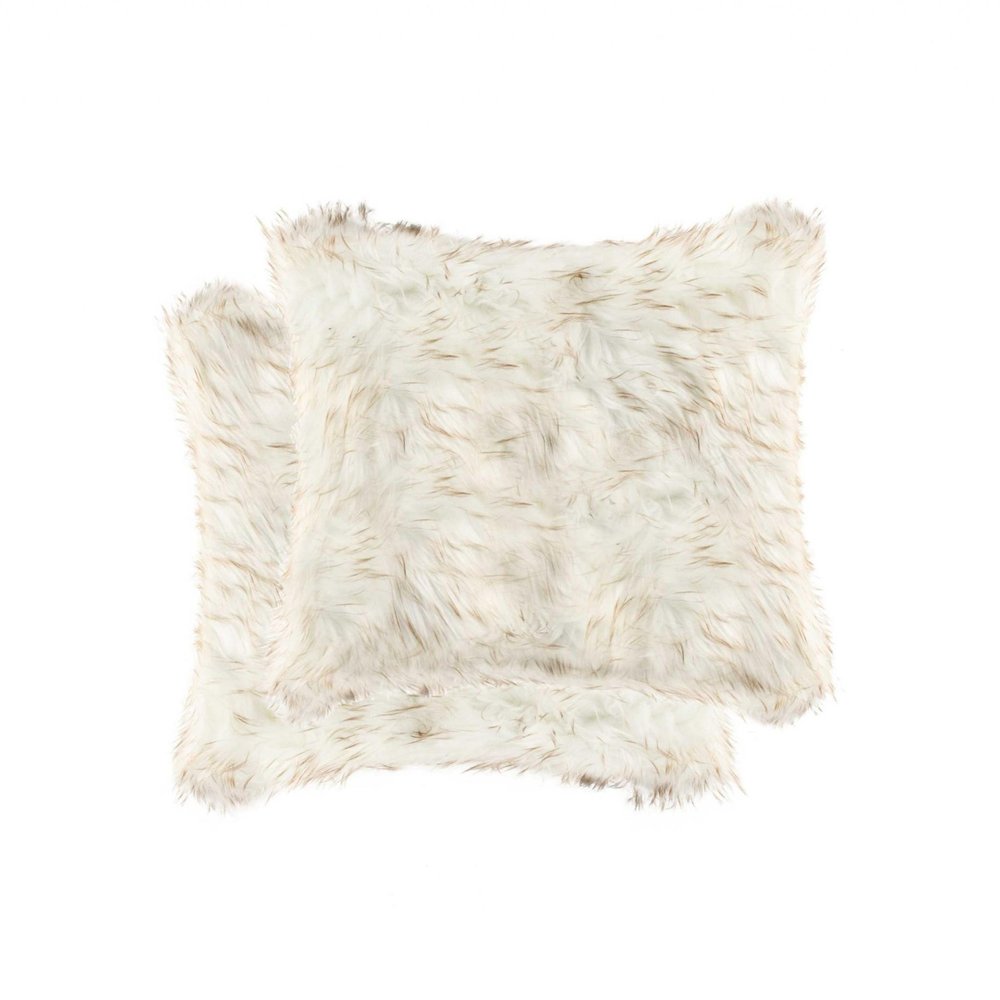 18" X 18" X 5" Gradient Tan Faux  Pillow 2 Pack HomeRoots