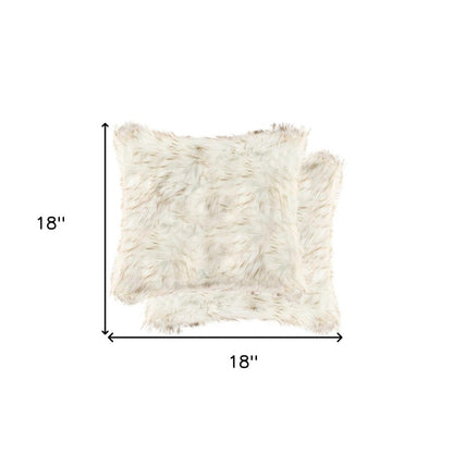 18" X 18" X 5" Gradient Tan Faux  Pillow 2 Pack HomeRoots