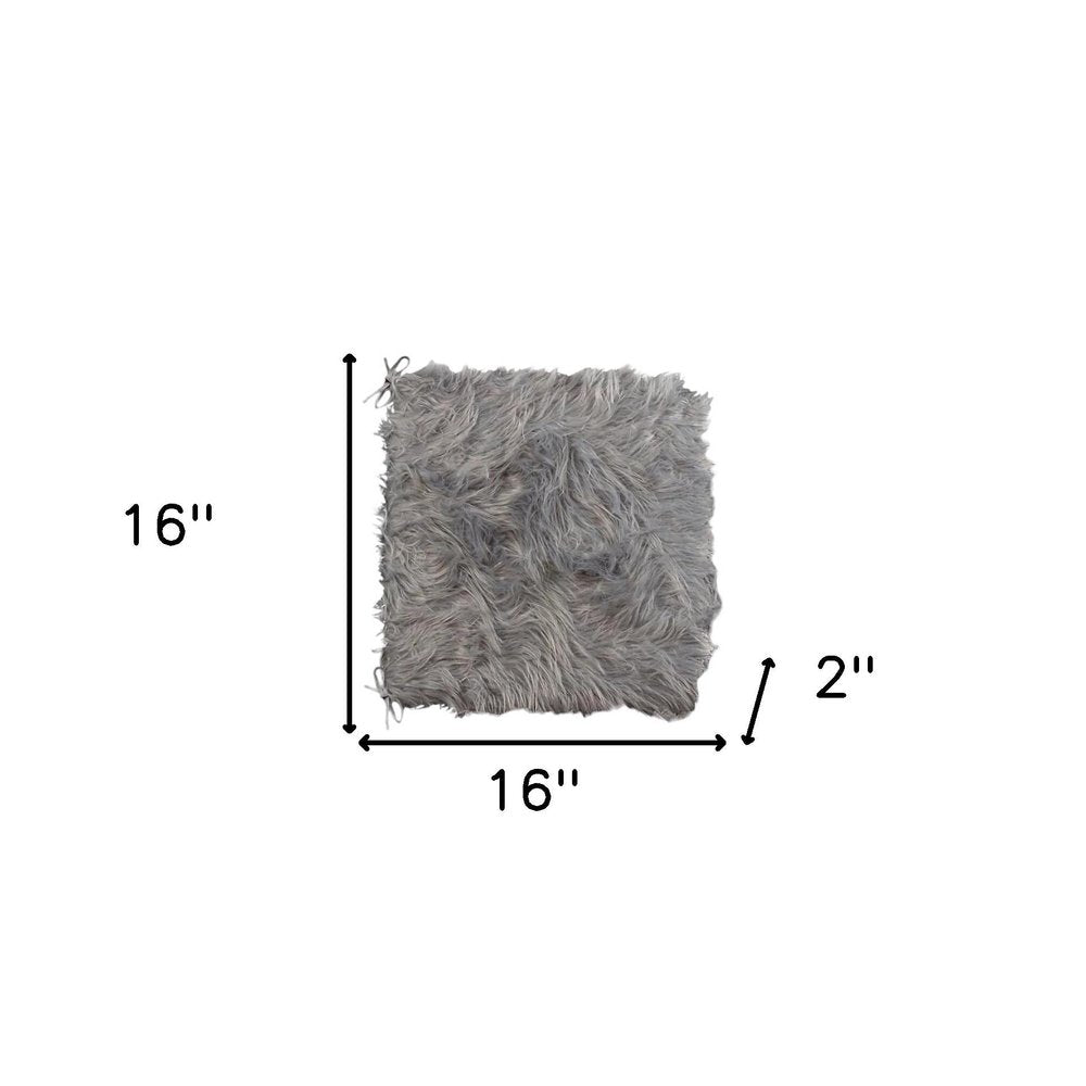 16" X 16" Gray Acrylic Solid Color Pad HomeRoots