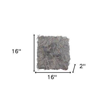 16" X 16" Gray Acrylic Solid Color Pad HomeRoots