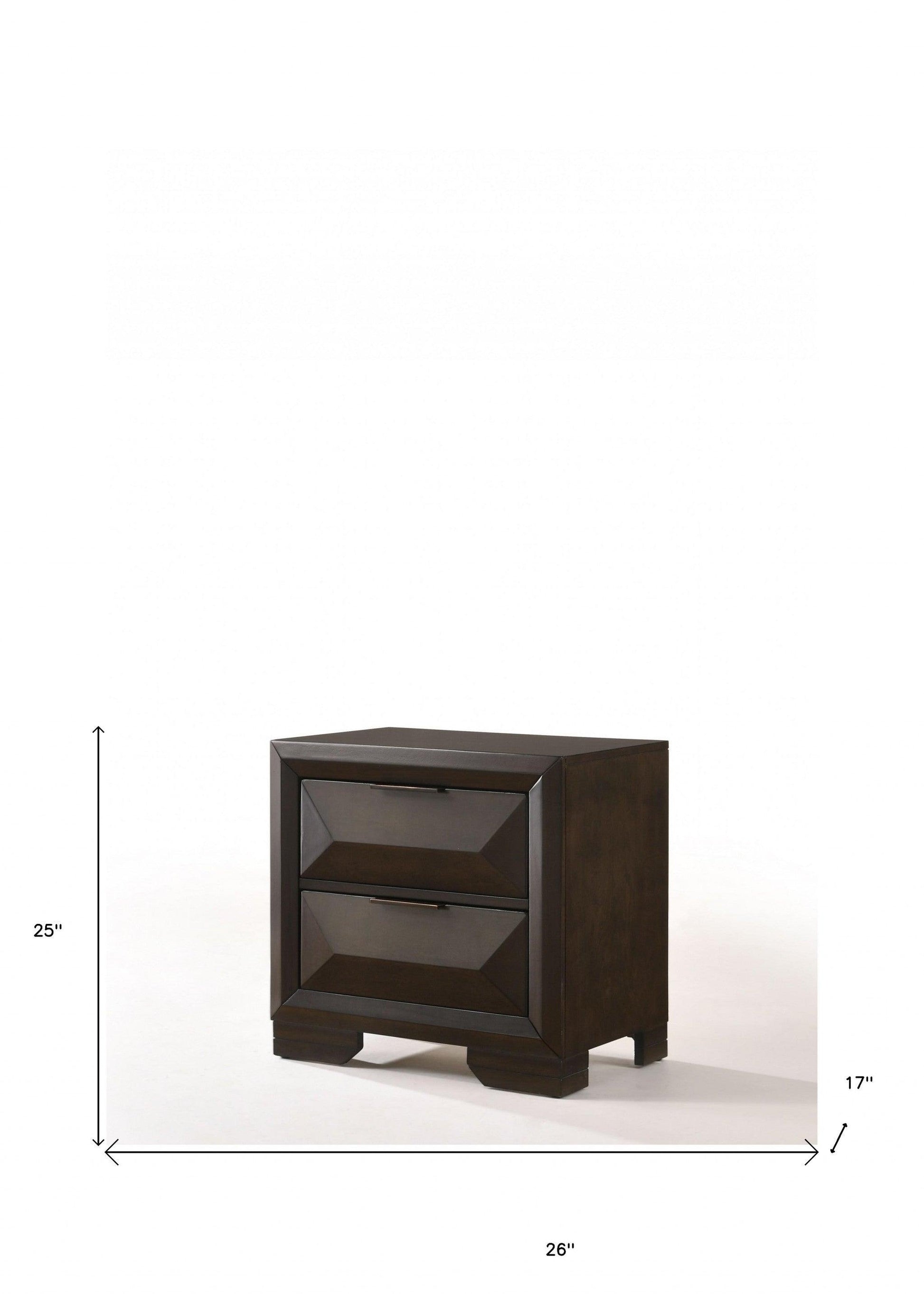 26" Rectangular Two Drawers With Solid Wood Top - FurniFindUSA