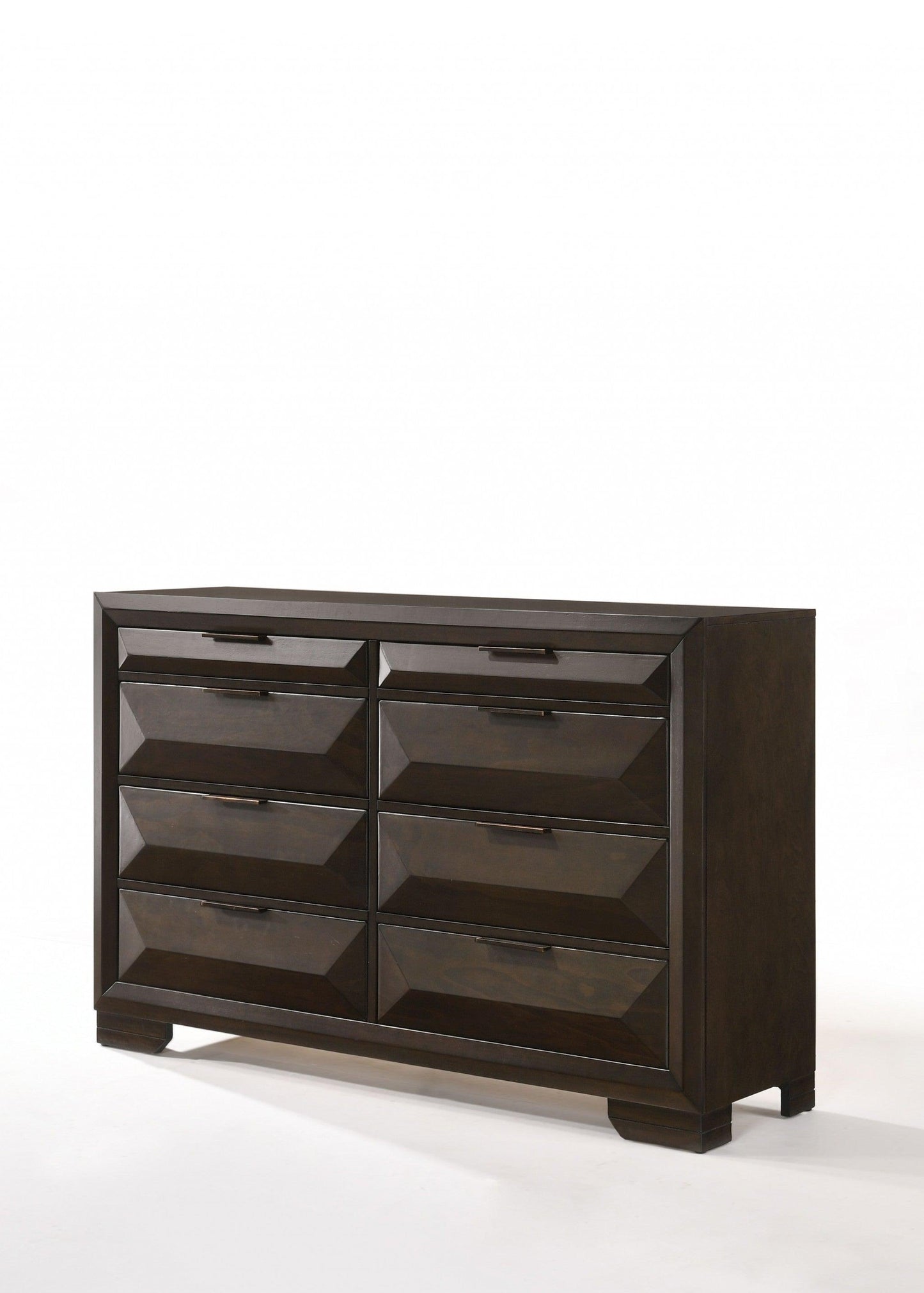 59" Espresso Solid Wood Standard Dresser/Chest - FurniFindUSA