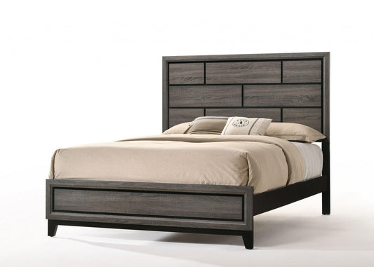 86" X 79" X 56" Weathered Gray Eastern King Bed - FurniFindUSA
