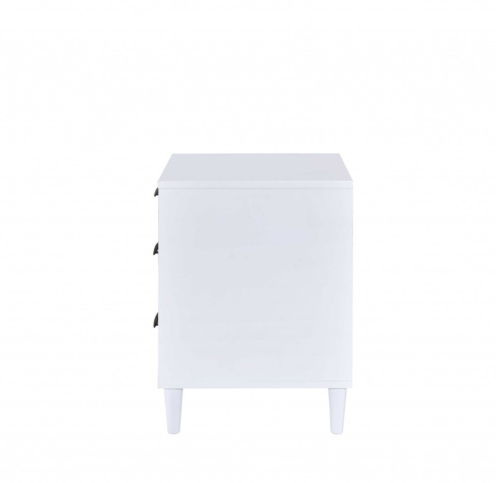 21" Brown Three Drawers Nightstand HomeRoots