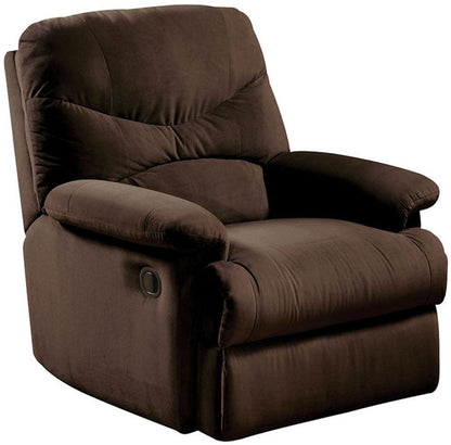 35" Chocolate Microfiber Recliner HomeRoots