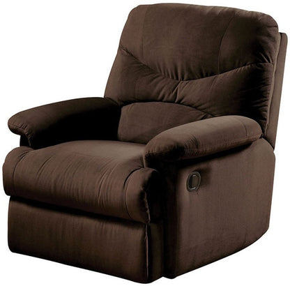 35" Chocolate Microfiber Recliner HomeRoots
