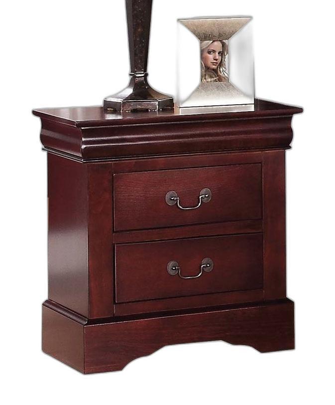 24" Brown Two Drawers Nightstand - FurniFindUSA