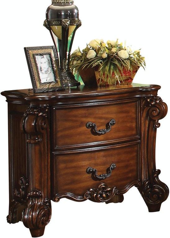 30" Chestnut Two Drawers Solid Wood Nightstand - FurniFindUSA