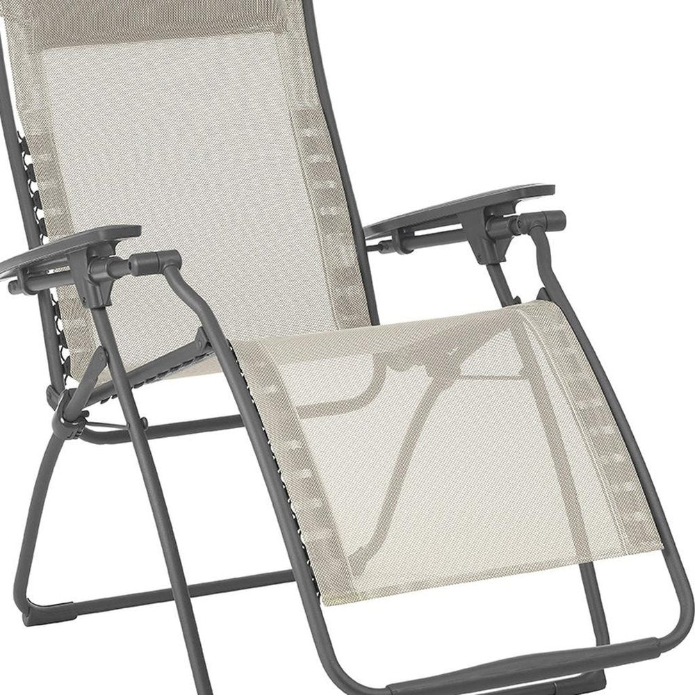 28" Green Steel Outdoor Zero Gravity Chair with Green Cushion HomeRoots