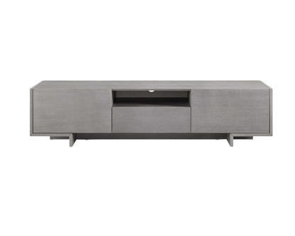 73" Gray Open Shelving TV Stand