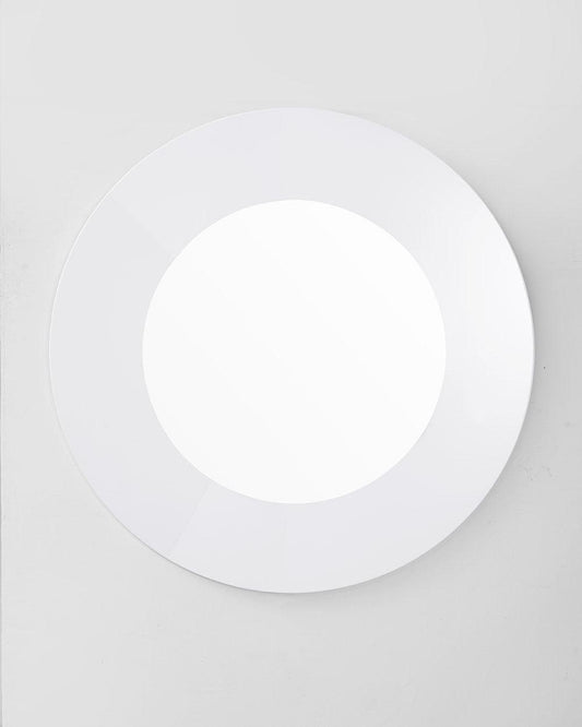White Round Accent Mirror - FurniFindUSA