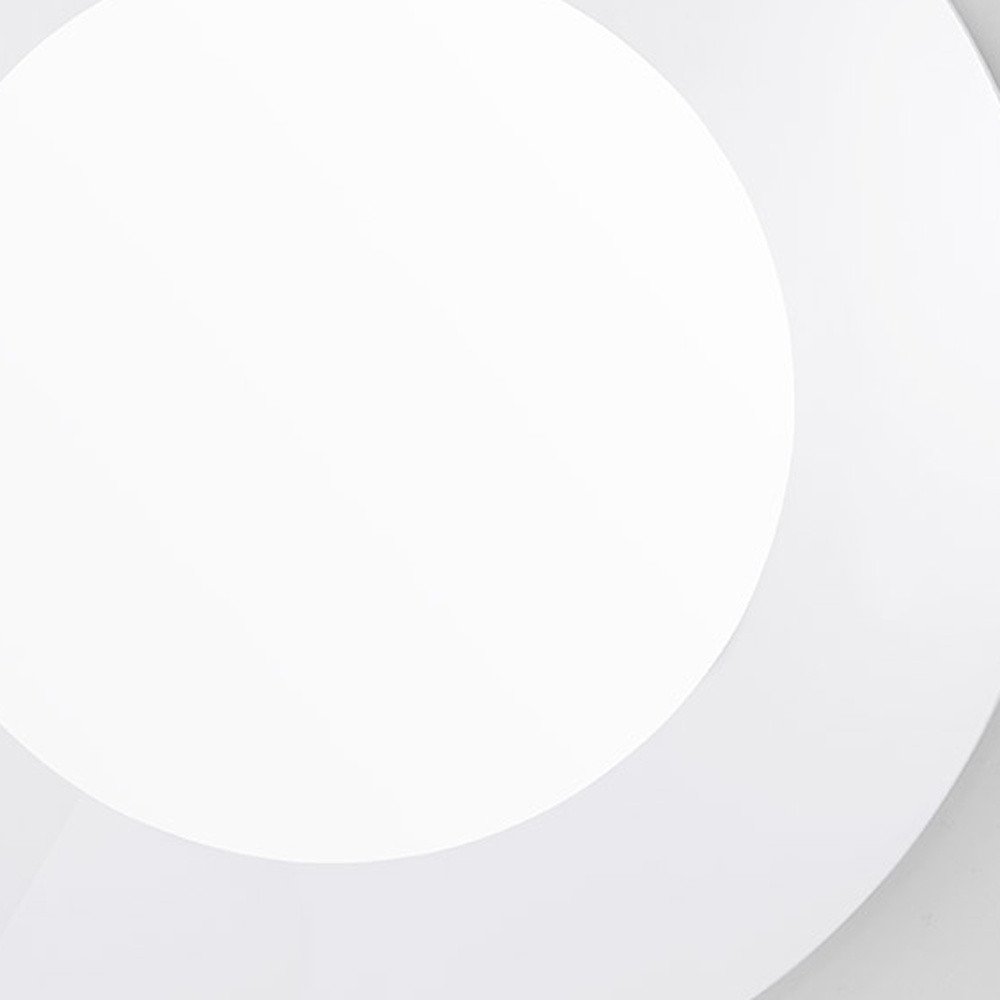 40" White Round Wood Framed Accent Mirror HomeRoots