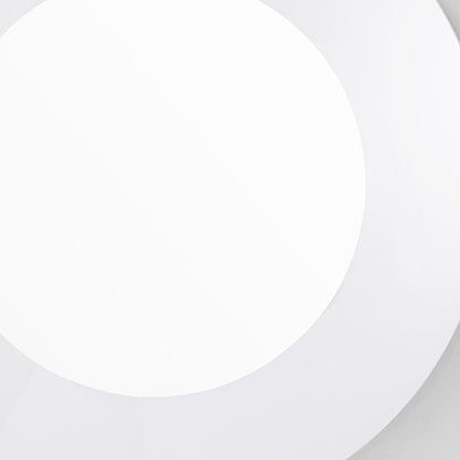 40" White Round Wood Framed Accent Mirror HomeRoots