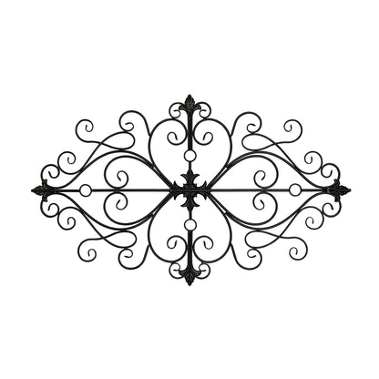 Black Traditional Metal Scroll Wall Decor