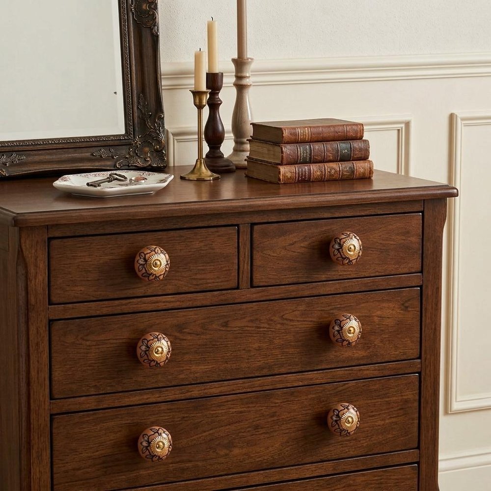 1.5" X 1.5" X 1.5" Orange Gold And Black  Knobs 8 Pack — view 7