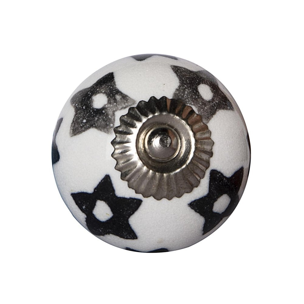 1.5" X 1.5" X 1.5" White Silver And Gray Knobs 8 Pack — view 2