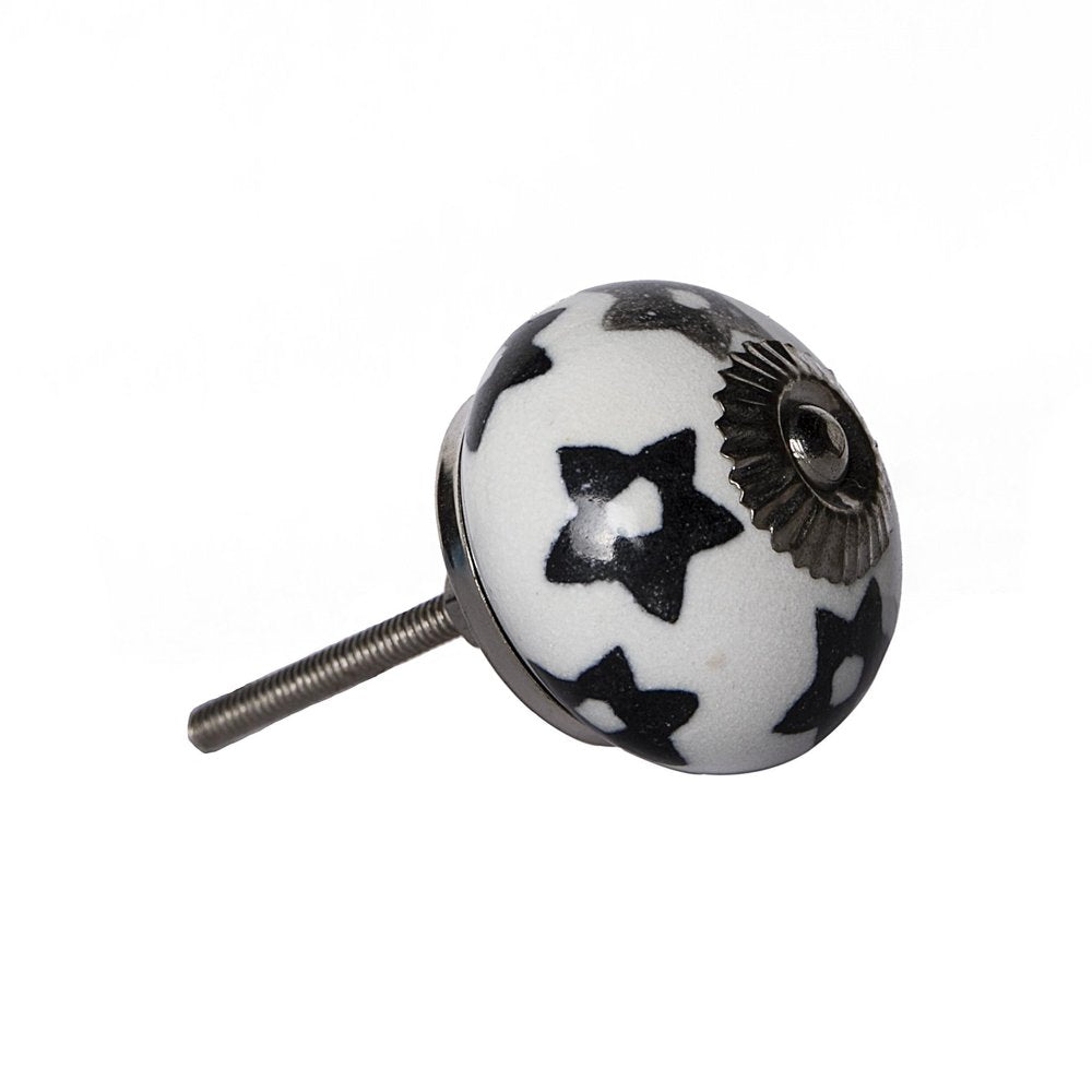 1.5" X 1.5" X 1.5" White Silver And Gray Knobs 8 Pack HomeRoots
