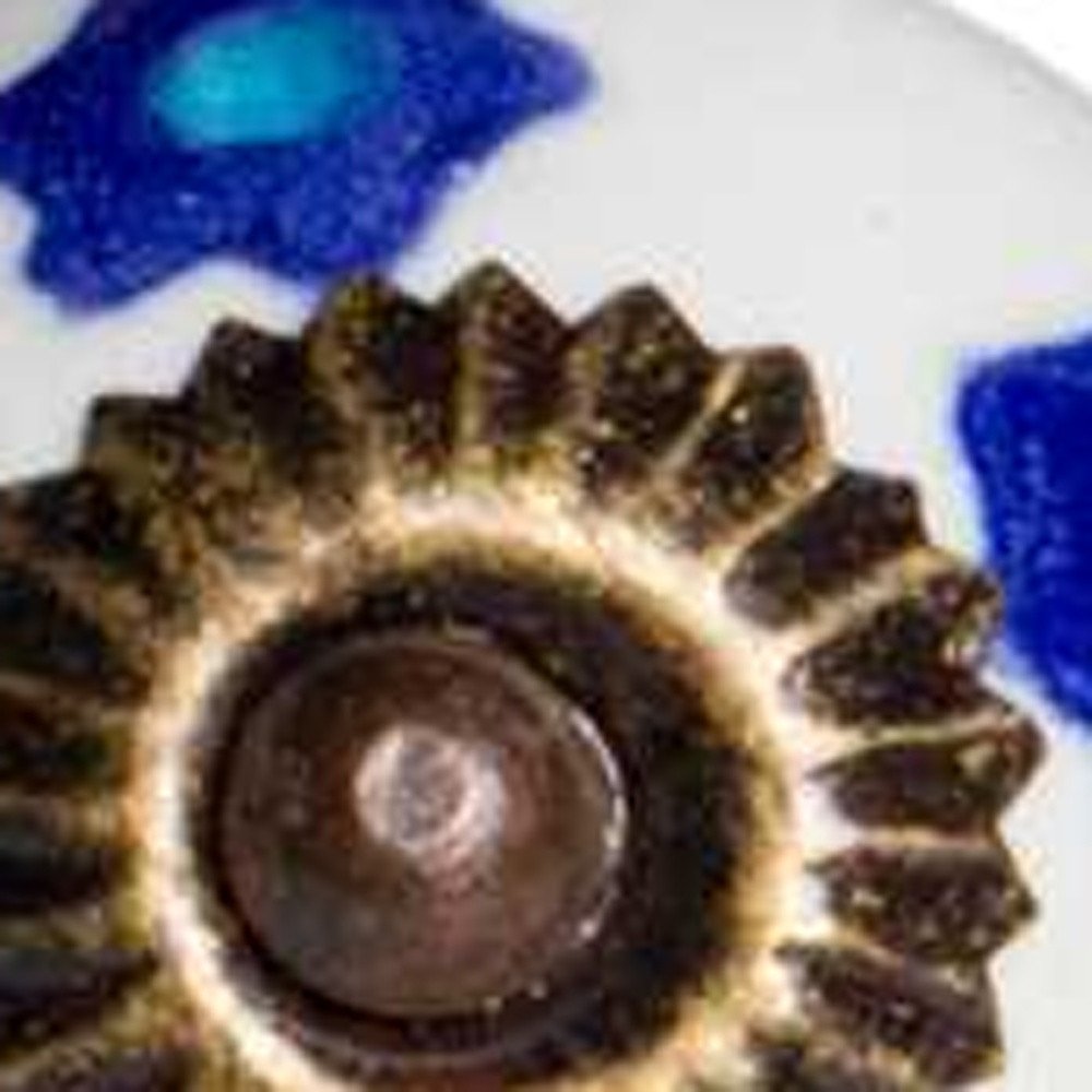 Set of Twelve Blue White And Turquoise Floral Ceramic Drawer Pull Knobs HomeRoots